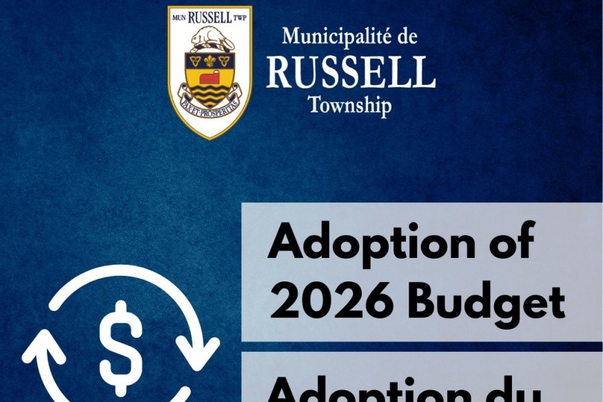 La Municipalité de Russell approuve son budget 2026